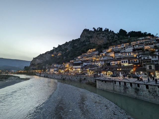 Berat albania, view over mangalem